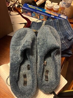 English Laundry Blue Men's Plush Slip-On Loafers
